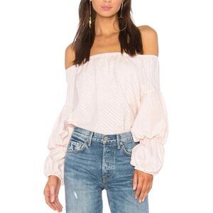 Petersyn Lily Off Shoulder Cotton Top Small NWT
